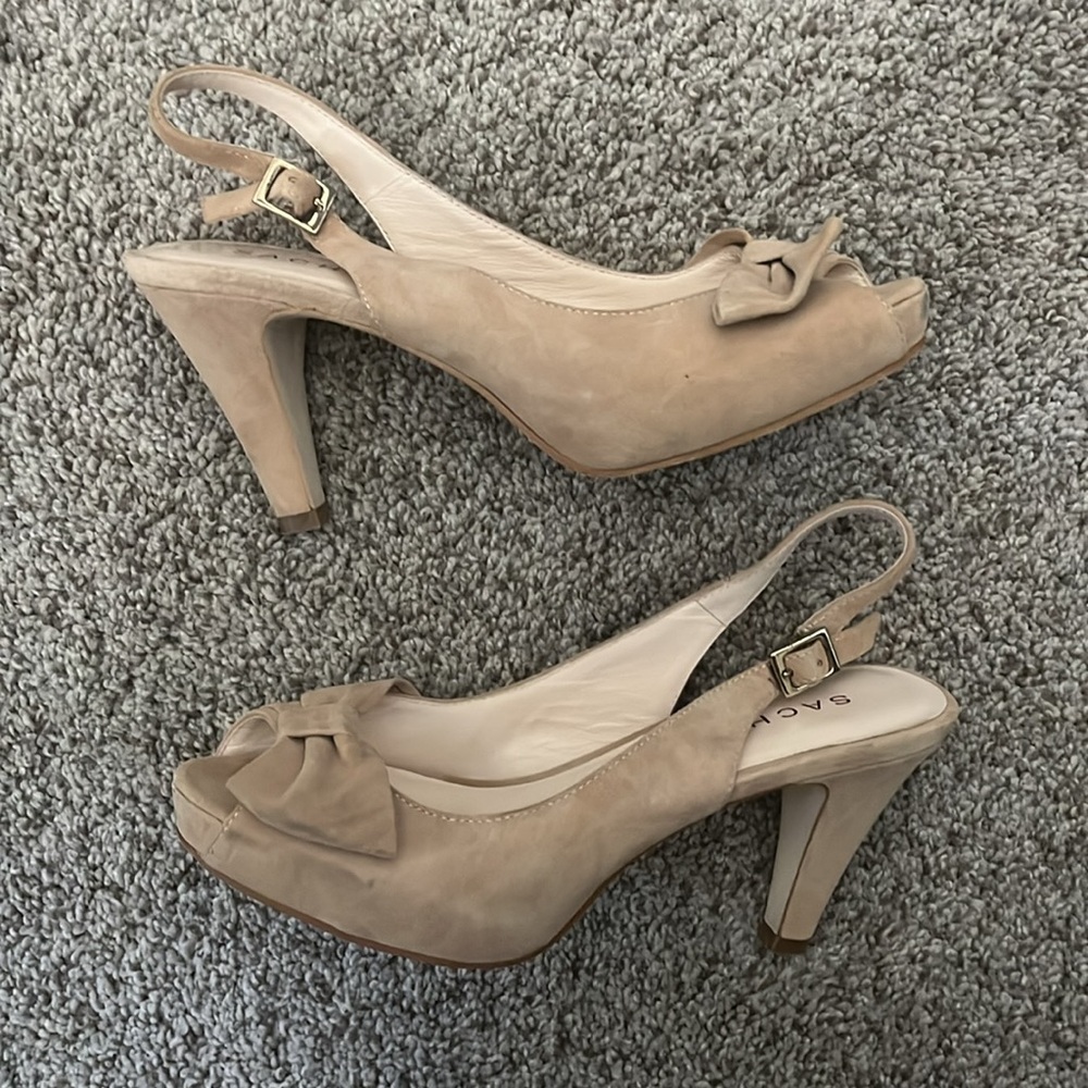 Sacha London Paris platform sandals with back strap size 6